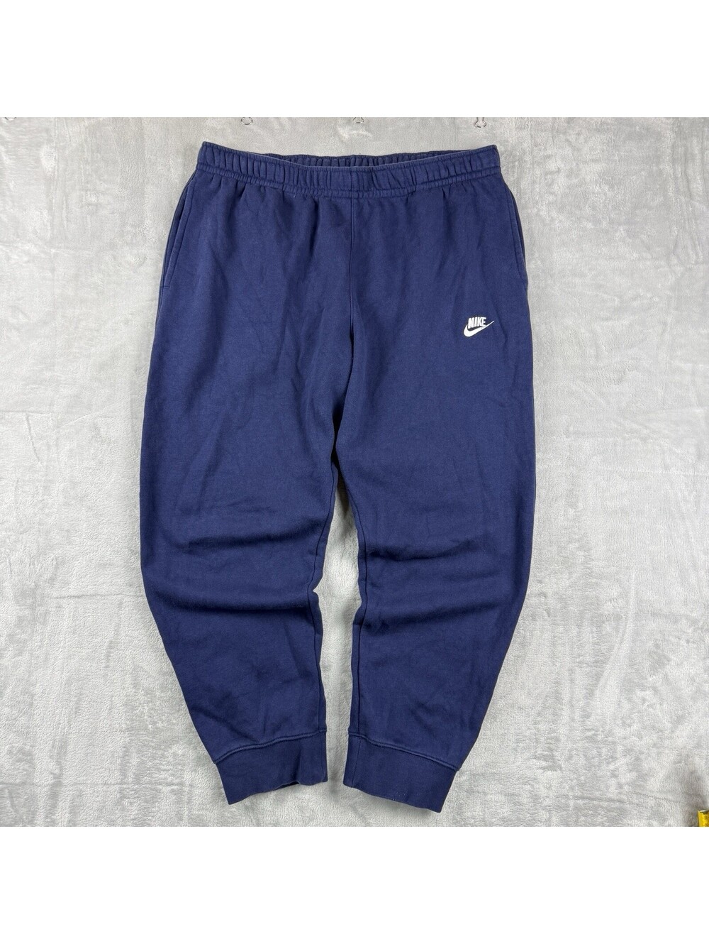Nike Sportswear Navy Fleece Jogger Sweatpants MenXXL Embroidered Swoosh Athletic